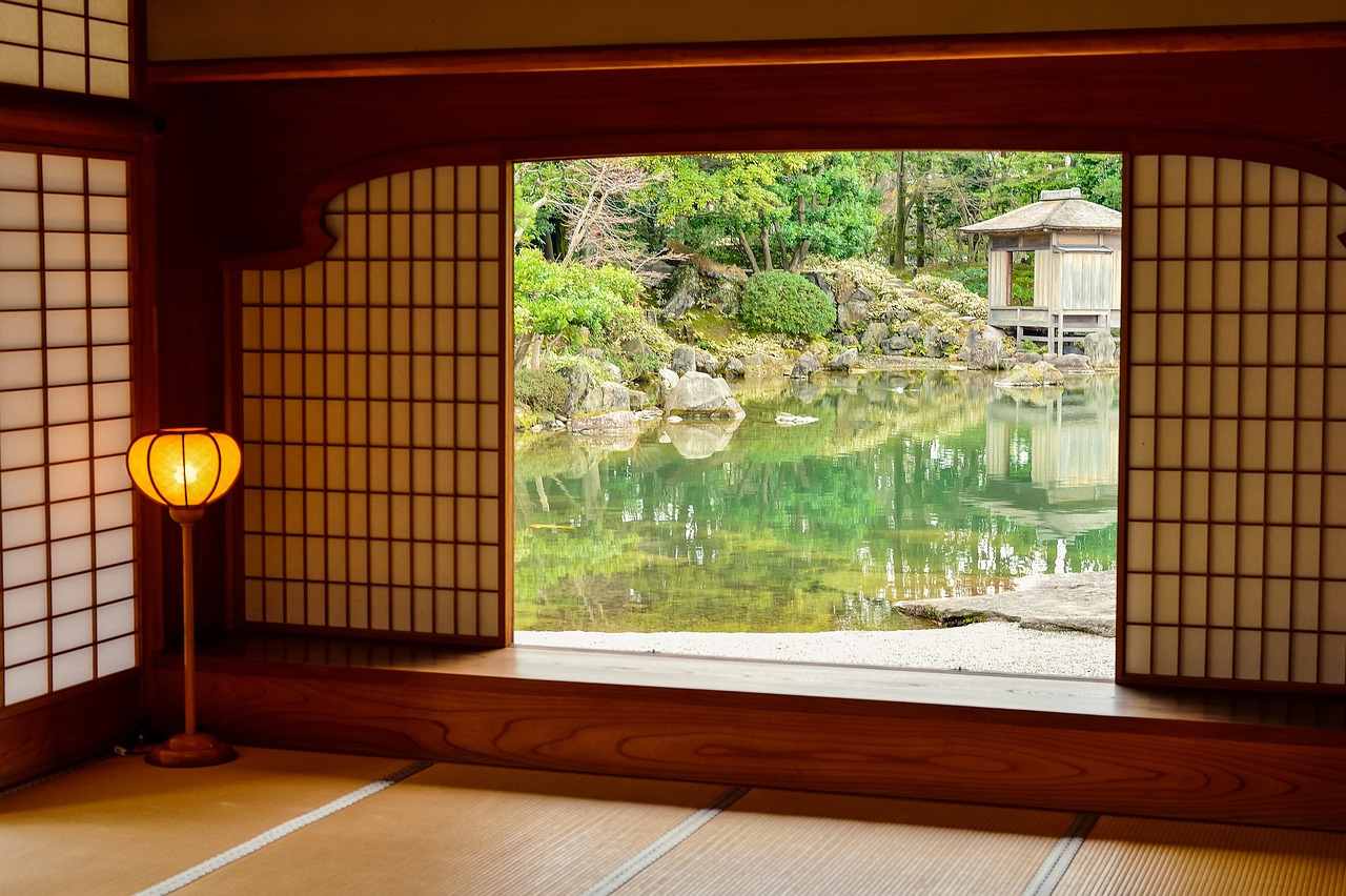 2. casa in stl japonez - gradina, casa in stil japonez